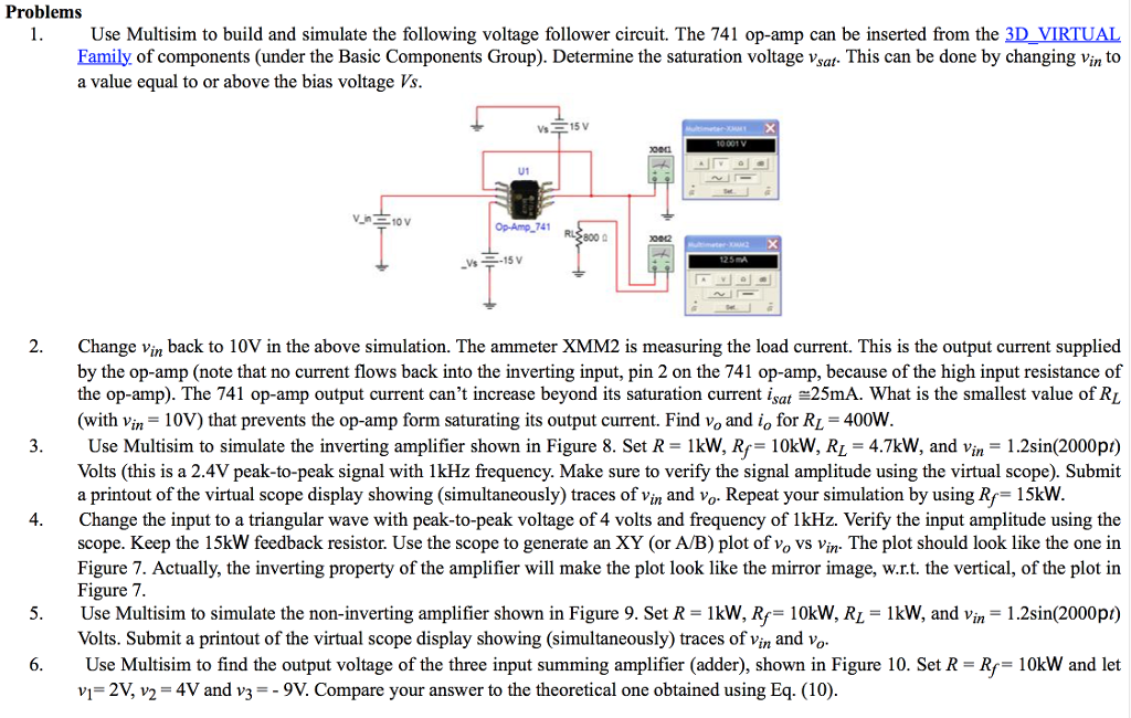 multisim opamp change to nano voltage